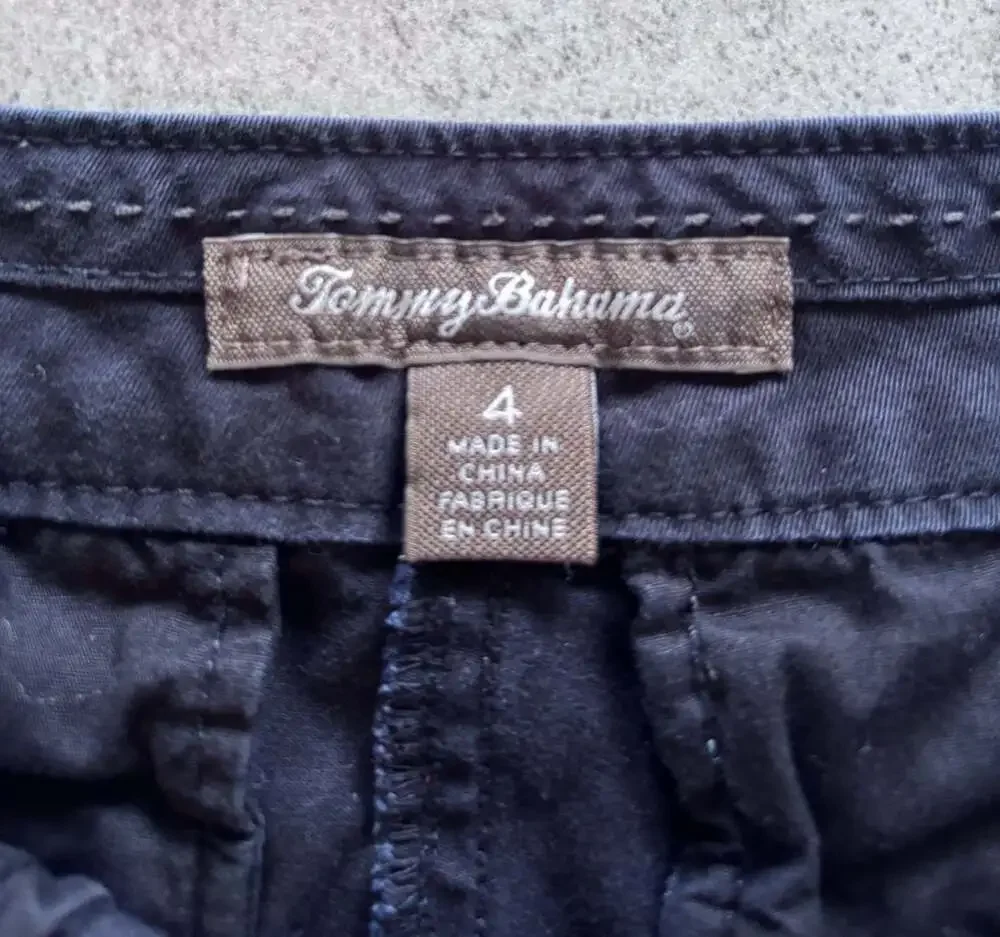 Tommy Bahama Black Chino Shorts
